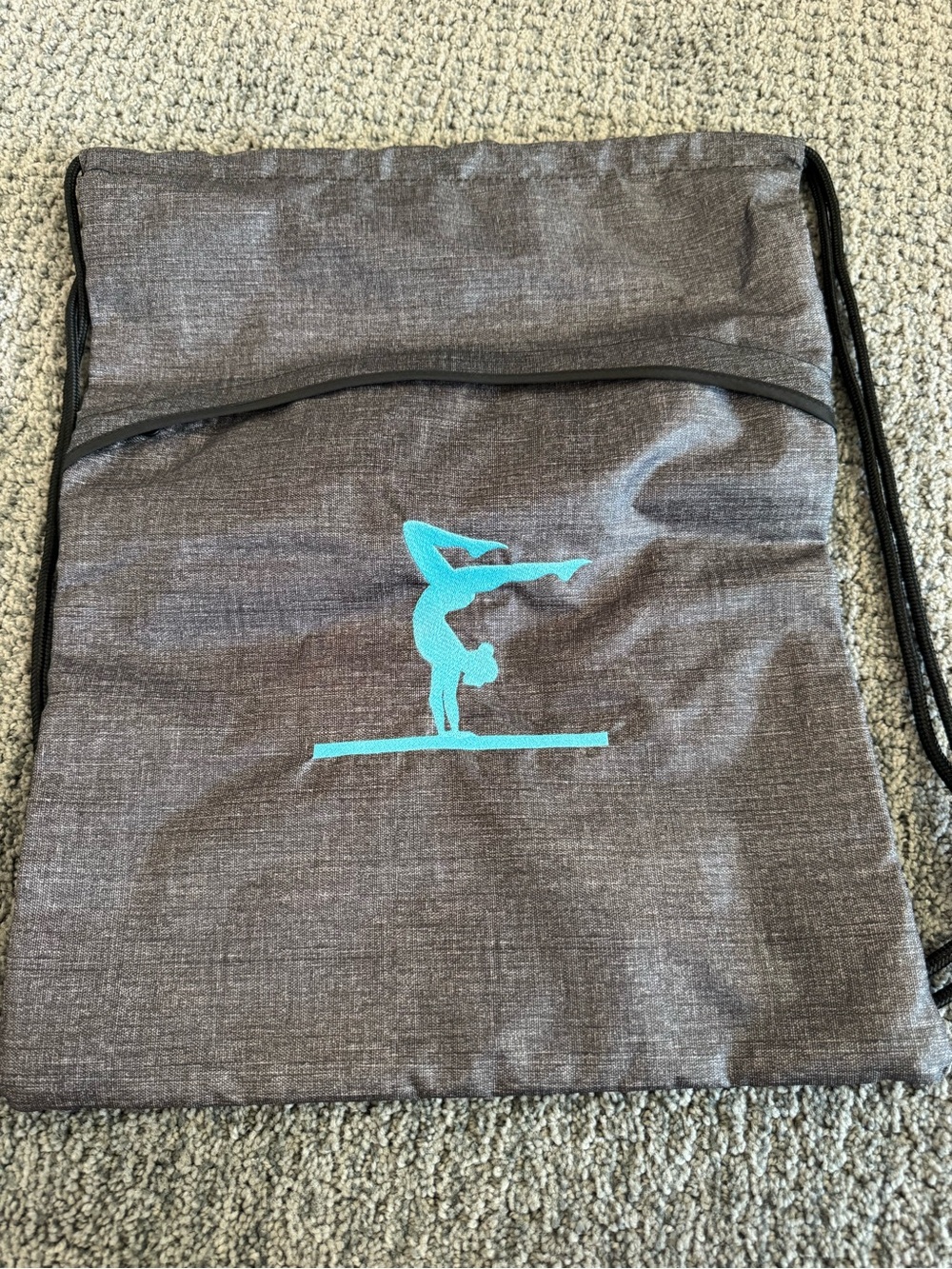 Great gift! thirty-one cinch sack with embroidered gymnast